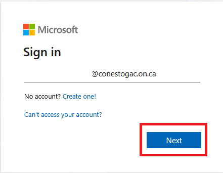 Screenshot of email log in