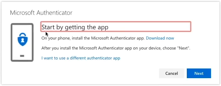screenshot authenticator app step c